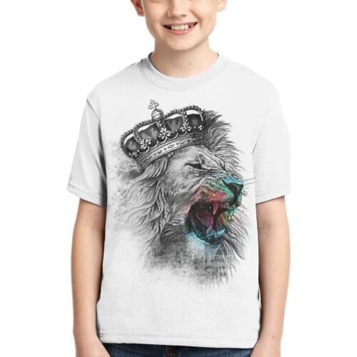 2021 newest fashionLion Head shirt boys girls 3D t-shirt Lion Head cosplay Sweatshirts figure tee shirts kids Tops