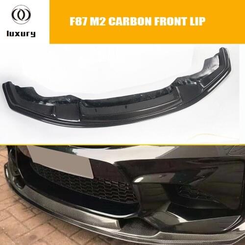 Carbon Fiber Front Bumper Chin Lip Spoiler for BMW F87 M2 Original M Bumper Only 2016 - 2018