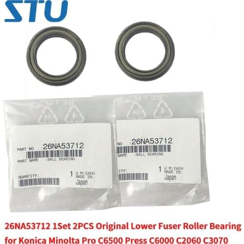26NA53712 1Set 2PCS New Original Lower Fuser Roller Bearing for Konica Minolta Pro C6500 Press C6000 C2060 C3070
