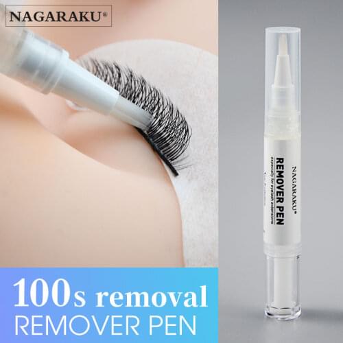 NAGARAKU Remover Pen with Brush 5ml 10ml Mild Fast Memoving Handy Sanitary Injecting for Eyelash Extension Makeup