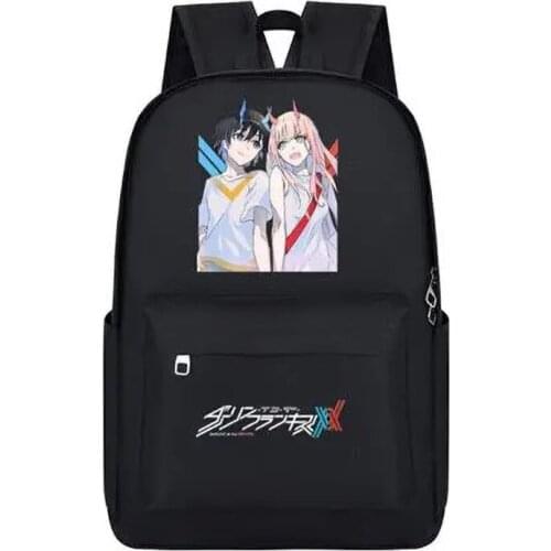 Anime Darling In The FranXX Backpack Travel Bags Women Men Backpack HIRO ZERO TWO Children Large Capacity School Bags