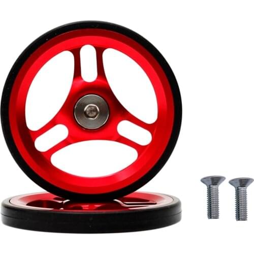 Folding Bike Easy Wheel Aluminum Alloy Easy Wheel 60Mm With Bolt For Brompton Folding Bike