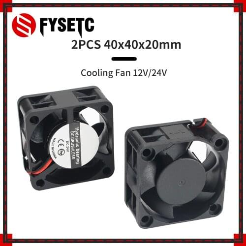 Hydraulic pressure 40mm Cooling Fan 40x40x20mm Cooler 24V 12V 4020 3D Printer Parts Case Cooling Fan 2PIN 3PIN Heatsink Fan