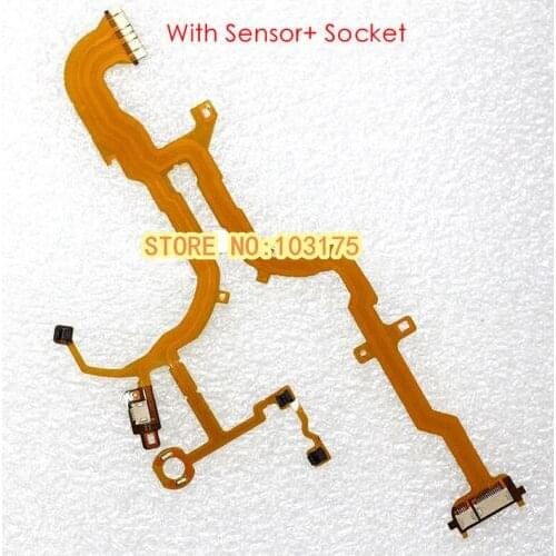 NEW Lens Back Main Flex Cable For SONY DSC-RX100 DSC-RX100 II RX100 M2 + Sensor + Socket Digital Camera Repair Part