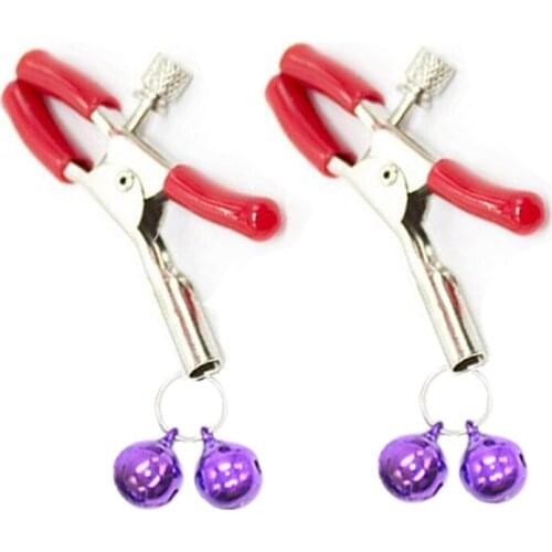 Women Nipple Clamps BDSM Sex Toys Small Bell Steel Labia Clitoris With Metal Boobs For Women