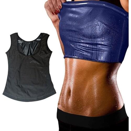 1pc Multi-size Optional Sweat Sauna Vest Body Shapers Trainer Slimming Vest Shapewear Fat Burning Abdomen Fitness Sportswear