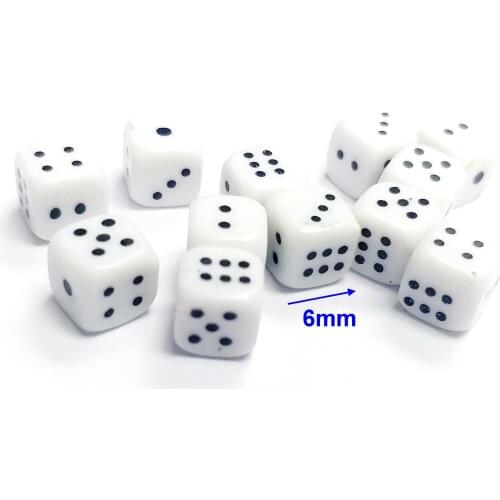 10 pc 6mm game cube Dices Boys Girls Kids Birthday Party Joke Pinata Toys Home Game toy Use Favors gift bag Gag party loot