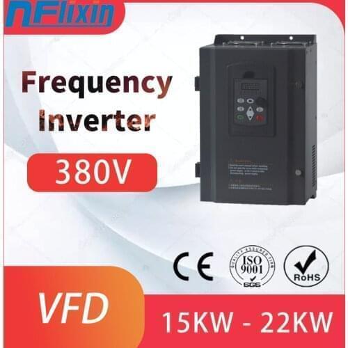 15/18.5/22KW 380V VFD inverter three-phase input three-phase three-phase output inverter motor speed controller fast delivery NF