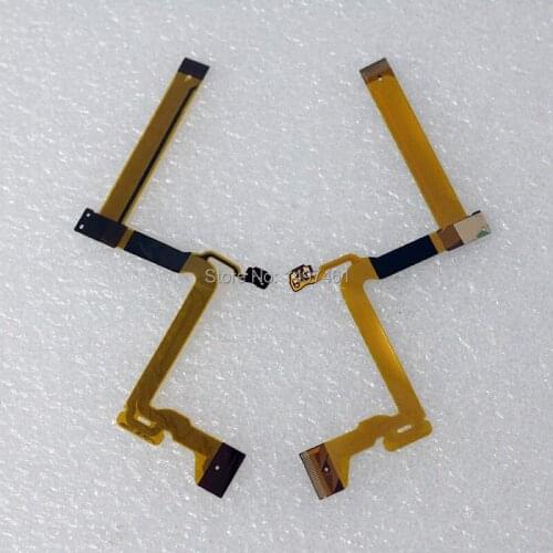 2PCS LCD hinge rotate shaft Flex Cable for Panasonic SDR-S70 SDR-H100 SDR-H101 S70 H100 H101 T55 S71 Video Camera