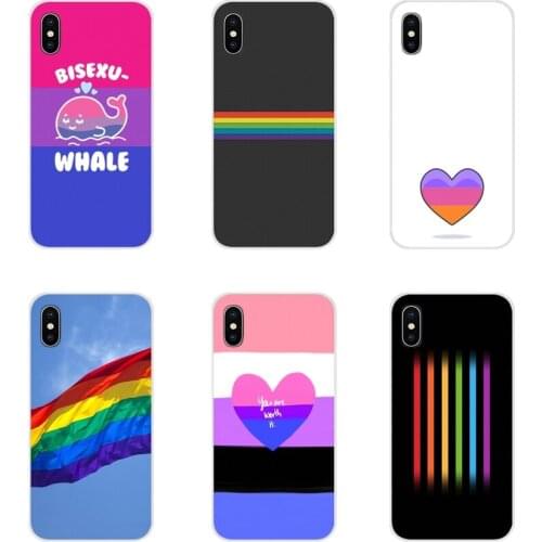 Accessories Phone Covers For Samsung Galaxy S3 S4 S5 Mini S6 S7 Edge S8 S9 S10 Lite Plus Note 4 5 8 9 bisexual Rainbow Pride ART