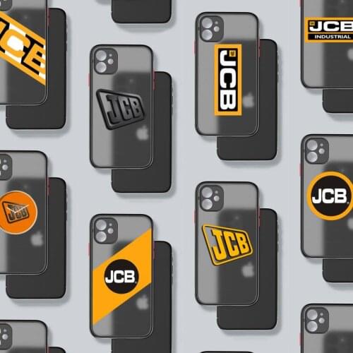 Jcb excavator Phone Case For iphone 12 11 8 7 plus mini x xs xr pro max matte transparent cover