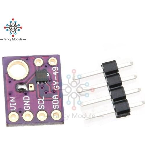 GY-49 MAX44009 Ambient Light Sensor Module For Arduino With 4P Pin Header Module I2C IIC Output Lowest Power 1.7V-3.6V
