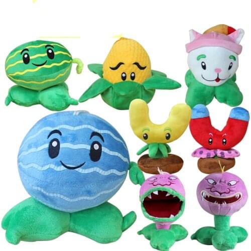 8pcs/lot Plants vs Zombies Plants Plush Toy 13-20cm PVZ Plants vs Zombies Plush Soft Stuffed Toys Doll for Children Kids Gifts