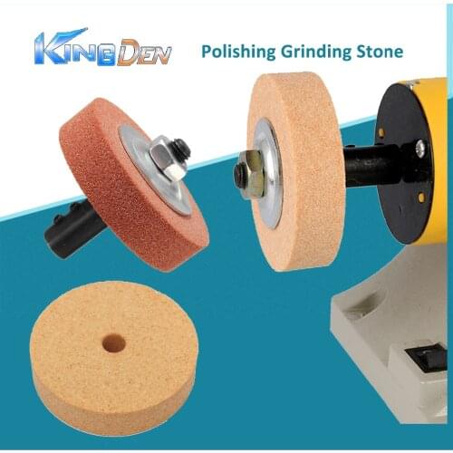 KINGDEN OD75*ID10*T20mm 3Inch 120# Polishing Grinding Stone Wheel For Bench Grinders Metal Working