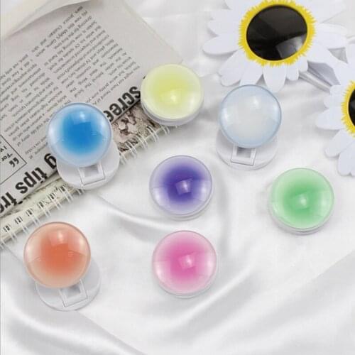 100pcs New Round glass sunset gradient mobile phone folding stand lazy desktop mobile phone stand finger holder