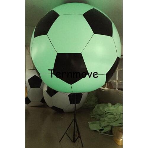 Inflatable Remote Control Balloon Christmas Decor Inflatable Tripod Balloons with LED Lighting soccer ball for Party Advertising