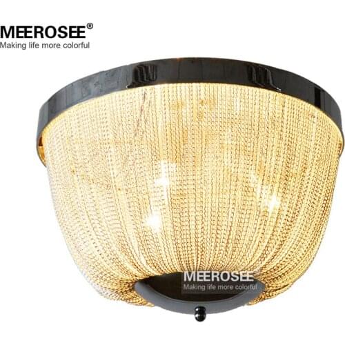 New Arrival Chandelier Light Aluminum Chian Suspension Drop Lustre Lamp Hanging Chandelier Lighting for Living room Hotel Cafe