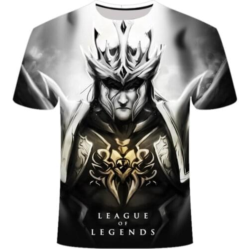2021 Summer New Black Wind 3D League of Legends Tops Dark Yasuo Gavin IV Twisted Destiny Gaming Team Uniform Shirt LOLT Shirt