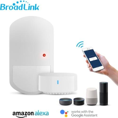 New Broadlink Smart Home Alarm Security Kit PIR Motion Door Sensor Phone APP Alerts for kid/Elderly Safety Alexa Google IFTTT