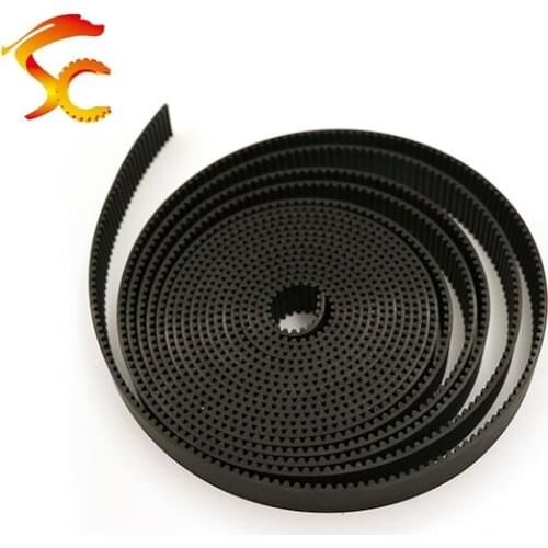 3Meters HTD 3M 12mm timing belt Width 12mm Polyurethane with steel Wire Color Black Open Belt for Laser Engraving CNC (3M-12mm)