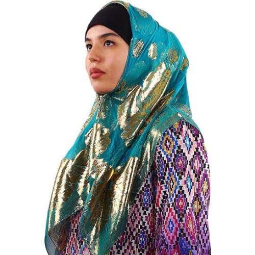 Luxruy Mulberry Silk Hijab Muslim Ultralight Ladies Square Scarf Exquisite Jacquard Pattern Islamic Shawl Headscarf Arab Turban