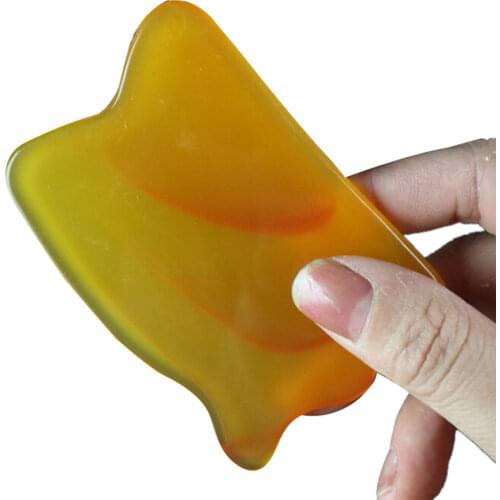 Chinese traditional Medicine Scraping Tool Yellow Black color Gua Sha Skin Massage SPA Beauty Health Tools