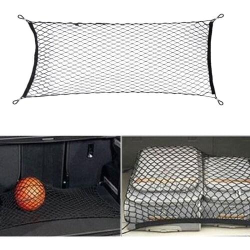 Car Styling 100*38cm Car string bag Elastic Nylon Car Rear Cargo Trunk Storage Organizer Net SUV Auto