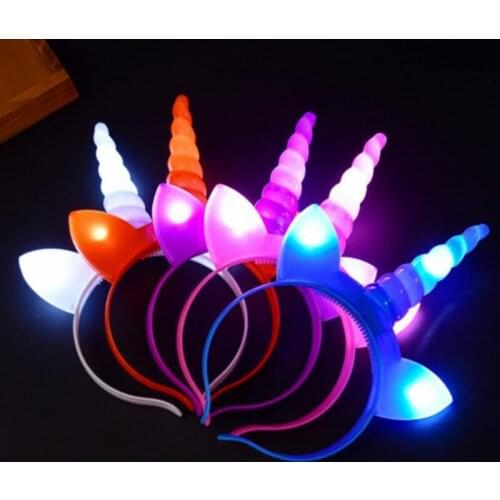Rave Led Light Up Flashing Headband Christmas led Headband Light Hair Accessories Gifts for The New Year Led Party Supplies