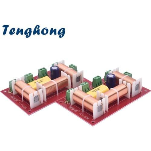 Tenghong 2PCS 4-Way 3 Way 200W Treble Midrange + Dual Bass Speaker Crossover Audio Crossover Speakers Filter Frequency Divider