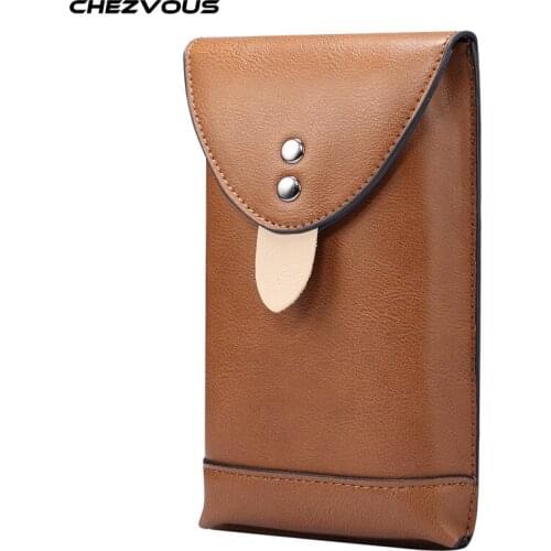 Universal 2 Pouch Design Phone Bag For iPhone11 pro 8 7 6 6S Plus X XR XS Max Case Belt Clip Holster with Card Holder Flip Cover