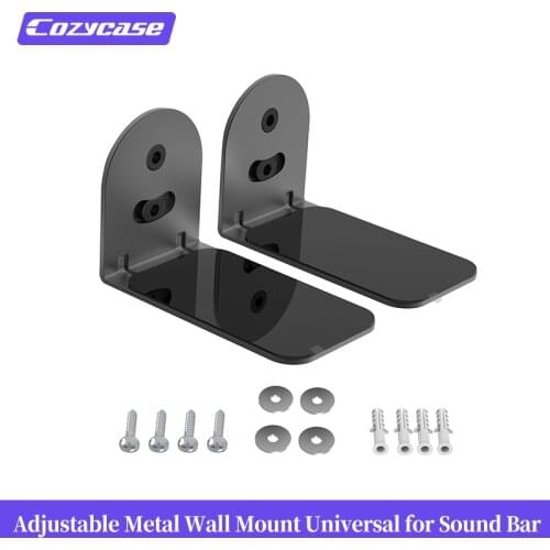 Cozycase Universal Sound Bar Mounts Mounting Holder Compatible with Bose TV Speaker,JBL,Sonos,Samsung, SoundBar Wall Mount
