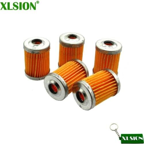 XLSION 5x Fuel Filters Element For Yamaha Honda Kawasaki Monkey Bike Buggy Snowmobile