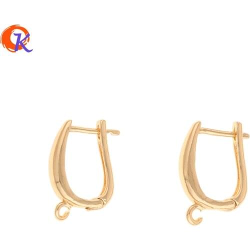 Cordial Design 50Pcs 12*18MM Jewelry Accessories/DIY Making/Earrings Hooks/Genuine Gold Plating/Hand Made/Earring Findings