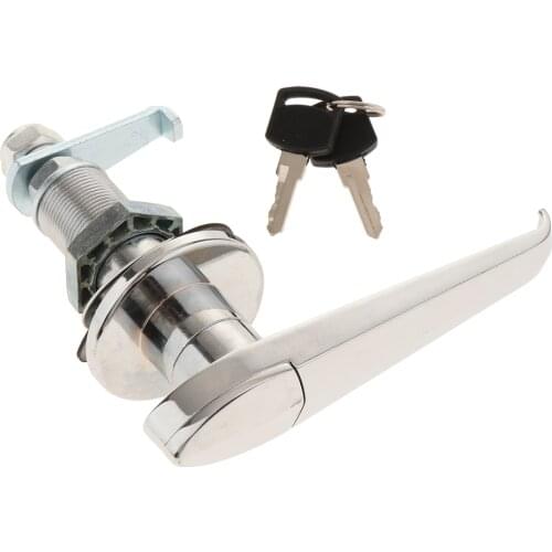 RV Truck Cabinet Garage Cabinet Door Lock Latch L Handle w/2 Key Replacement