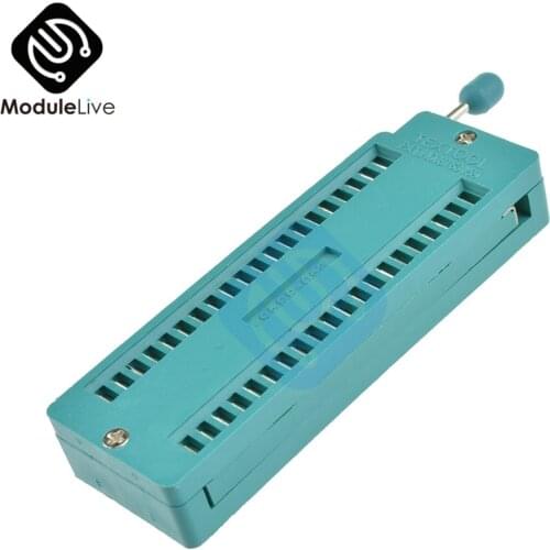 Green DIP Universal ZIF IC Socket Test Solder Type 40P 40Pin ZIF ZIP DIP IC Multi-function Universal Test Board Socket