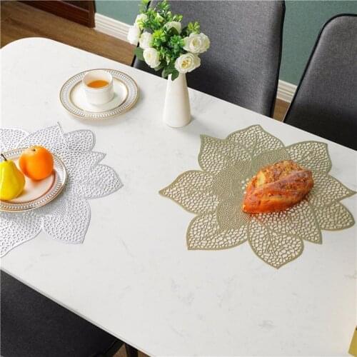 1Pc Creative Table Runner Modern Household High-grade Thickened Heat Insulation Table Mat Insulation PVC Western Table Mat