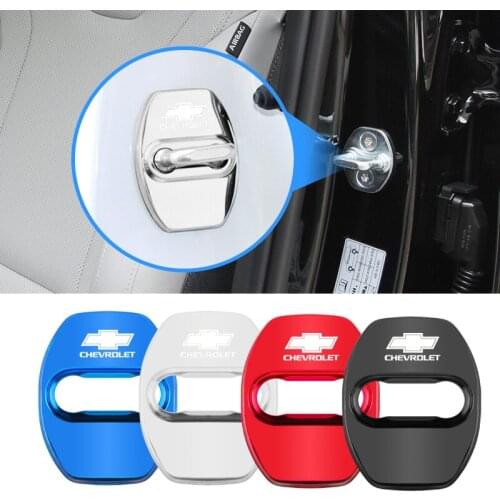 4PCS Car Door Lock Covers Anti Rust Protect Accessories For Chevrolet Cruze Malibu Tahoe Equinox Impala Sonic Traverse Trax