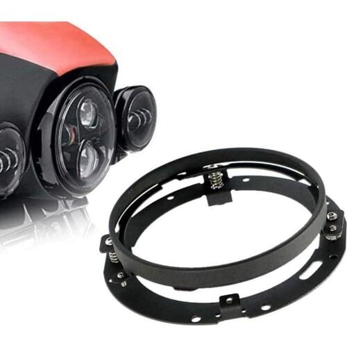7" Inch Round LED Headlight Mounting Bracket Ring 7Inch LED Headlights Trim Ring for Motorcycle 7" Inch Bracket