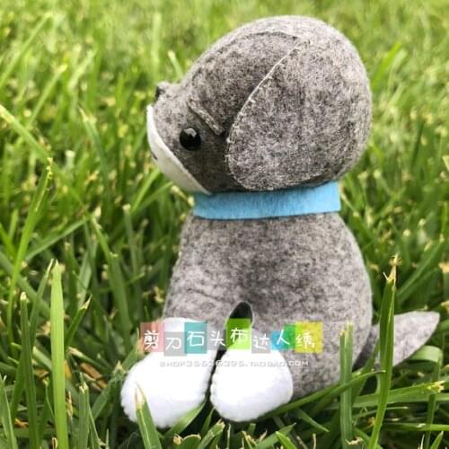 DIY handmade cloth stereo doll, sand dog Fabric Felt kit Non-woven cloth Craft DIY Sewing set Handwork Material DIY needlework s