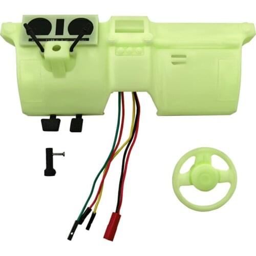 Interior Electronic Instrument Panel Dashboard Center Console Cab Cabin for 1/10 Axial SCX10 90046 Wrangler RC Car Accessories