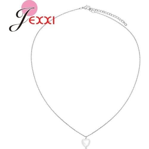 Classic Pearl 925 Sterling Silver Gold Chain Necklaces Pendants for Women Invisible Transparent Choker Necklace Collares