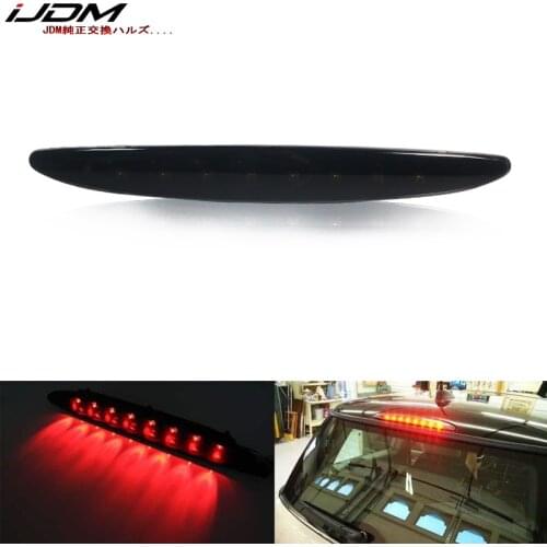 IJDM Smoked Lens Red LED 3rd Brake Lamp For 2002-2006 MINI Cooper R50 R53 1st Gen, OEM Fit High Mount Brake Light