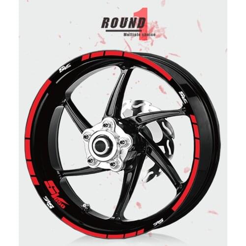 Motorcycle sticker wheel fashion decal wheel reflective decorative decal tire stripe film for SUZUKI SV650 SV 650