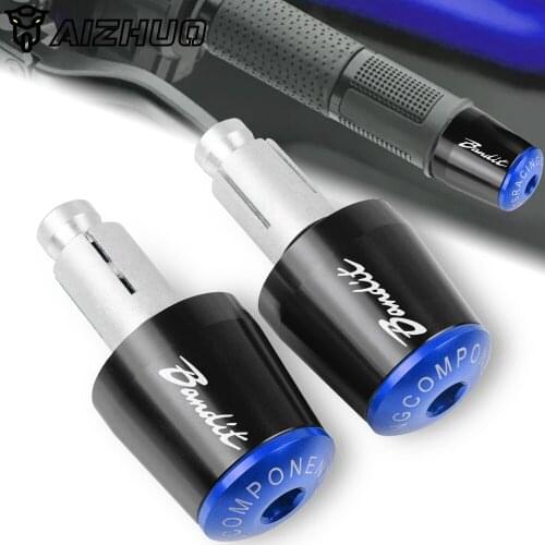 Motorcycle Hand Bar End Handle Grips End Hand Cap 7/8"22mm For SUZUKI GSF 250 600 600S 650 650S 650N 1200 1250 Bandit 650S