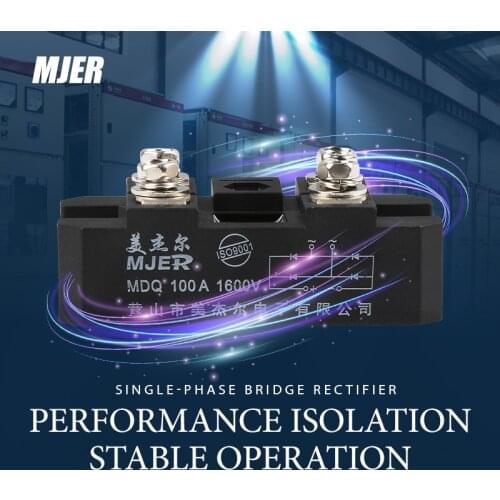 MDQ100A Single Phase Diode Metal Case Bridge Rectifier Module 100A 1600V
