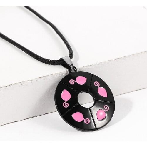 Lovely Ladybugg-Mouse Pendant Necklace Choker Lady Bug ChatCosplay Costume Kids Jewelry for Girls Woman Fandom Gift