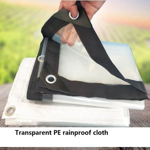 4Type Edge Thickening PE Plastic Rainproof Cover Transparent Garden Succulents Shelter Greenhouse Rain Tarpaulin Sunshade Film