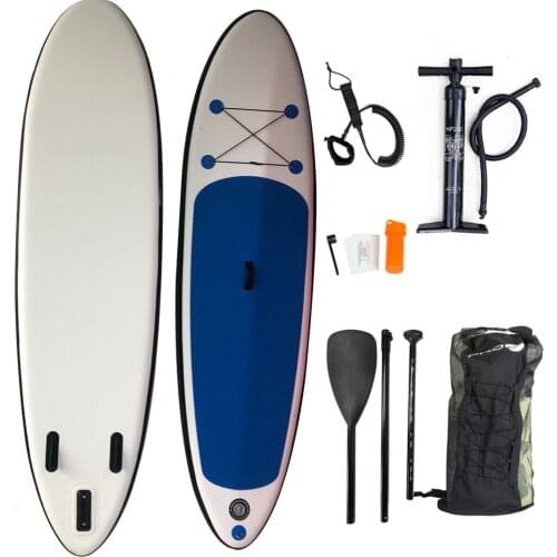 Popular Water Sport Inflatable Surfboard On Sale Stand Up Surf Board Paddle Board Fishing Backpack Paddle Gas Cylinder Foot Safe