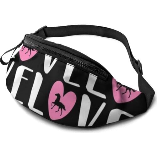 Horse Riding Waist Bag Polyester Picture Waist Pack Male Fishing Bag