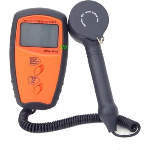 Professional LCD Display UV Light Meter 40m W/cm UV Radiometer UVA & UVB Light Tester With UV Sensor And Light Correction Filter